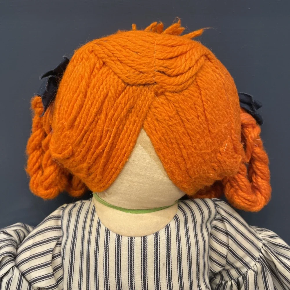 VTG 70s Happenings In Boutiques Doll Yarn Hair Cloth Ragdoll Detachable Skirt